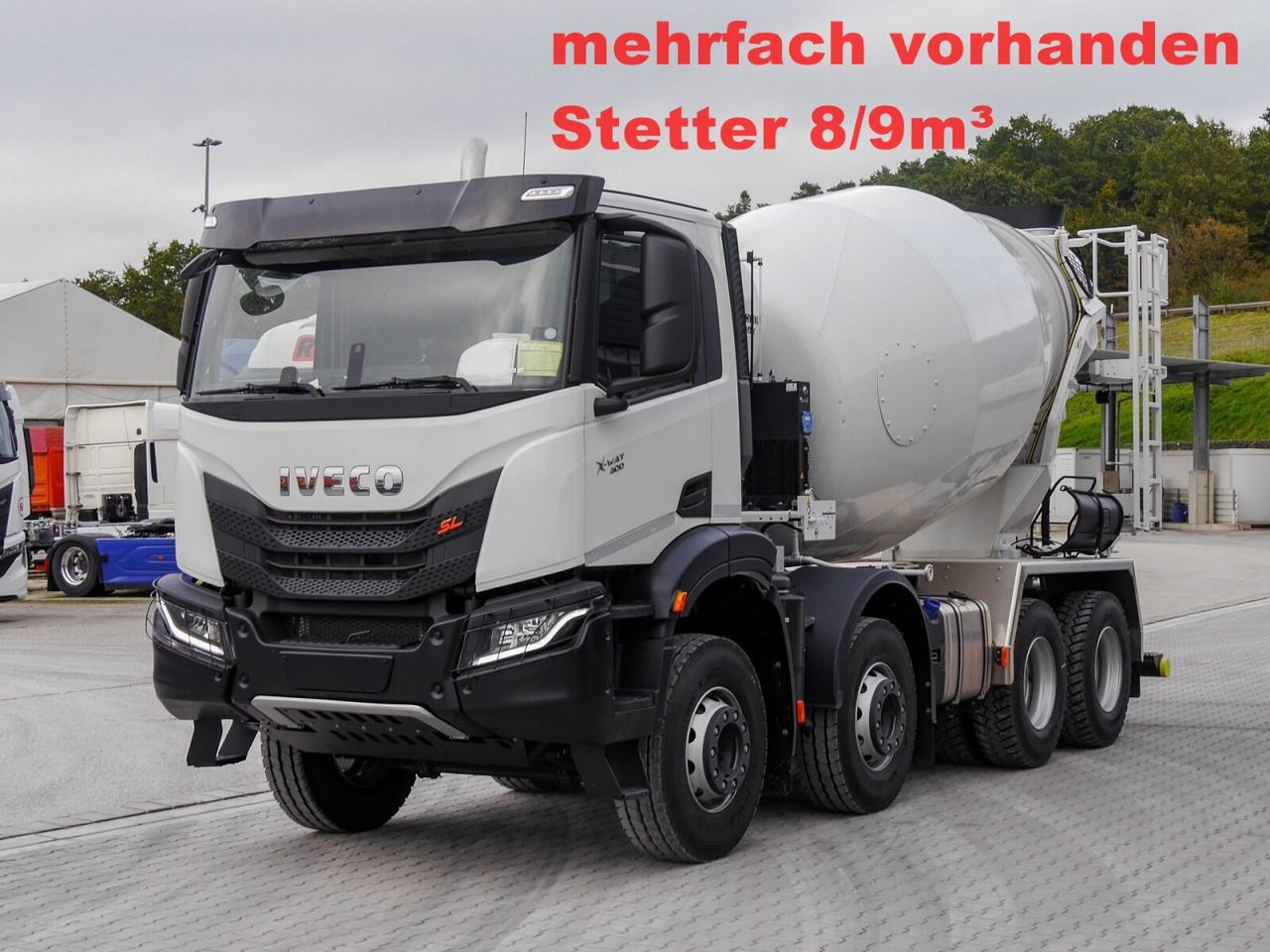 X-Way AD360X40BZ 8x4 X-Way AD360X40BZ 8x4, Stetter 8/9m³ - Camion malaxeur: photos 1 X-Way AD360X40BZ 8x4 X-Way AD360X40BZ 8x4, Stetter 8/9m³ - Camion malaxeur: photos 1