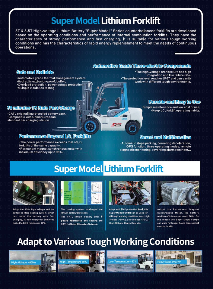 TCF SUPER MODEL POUR CONDITIONS EXTREMES - Chariot élévateur électrique: photos 2 TCF SUPER MODEL POUR CONDITIONS EXTREMES - Chariot élévateur électrique: photos 2
