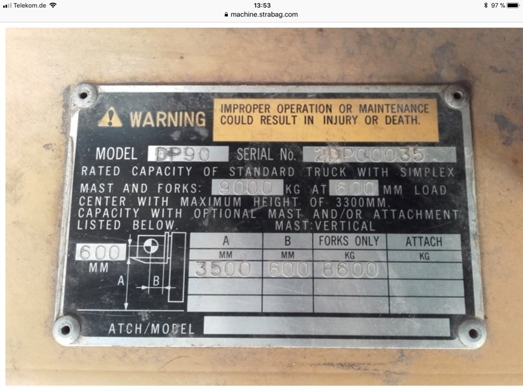 CAT DP90 - Chariot élévateur diesel: photos 5 CAT DP90 - Chariot élévateur diesel: photos 5