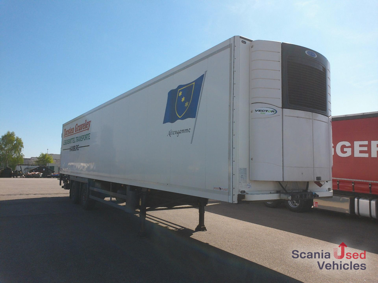 SCHMITZ FD-Aufbau m. Carrier Vector 1550 nur 5516 h - Semi-remorque frigorifique: photos 1 SCHMITZ FD-Aufbau m. Carrier Vector 1550 nur 5516 h - Semi-remorque frigorifique: photos 1