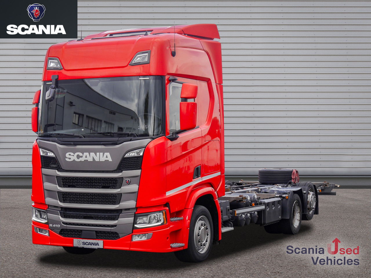 SCANIA R 410 B6x2*4LB Jumbo, Lenkachse, Standklima - Camion porte-conteneur/ Caisse mobile: photos 1 SCANIA R 410 B6x2*4LB Jumbo, Lenkachse, Standklima - Camion porte-conteneur/ Caisse mobile: photos 1