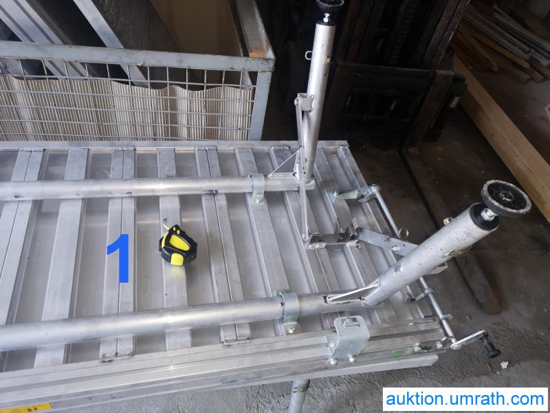 Équipement de garage Posten Konvolut Zarges Plattform Laufsteg Bühne Überstieg Gehsteig Sockel Treppen Aluminium hochwertig: photos 23