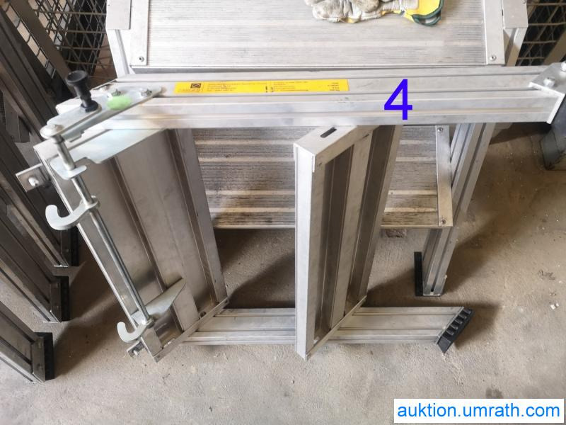 Équipement de garage Posten Konvolut Zarges Plattform Laufsteg Bühne Überstieg Gehsteig Sockel Treppen Aluminium hochwertig: photos 11