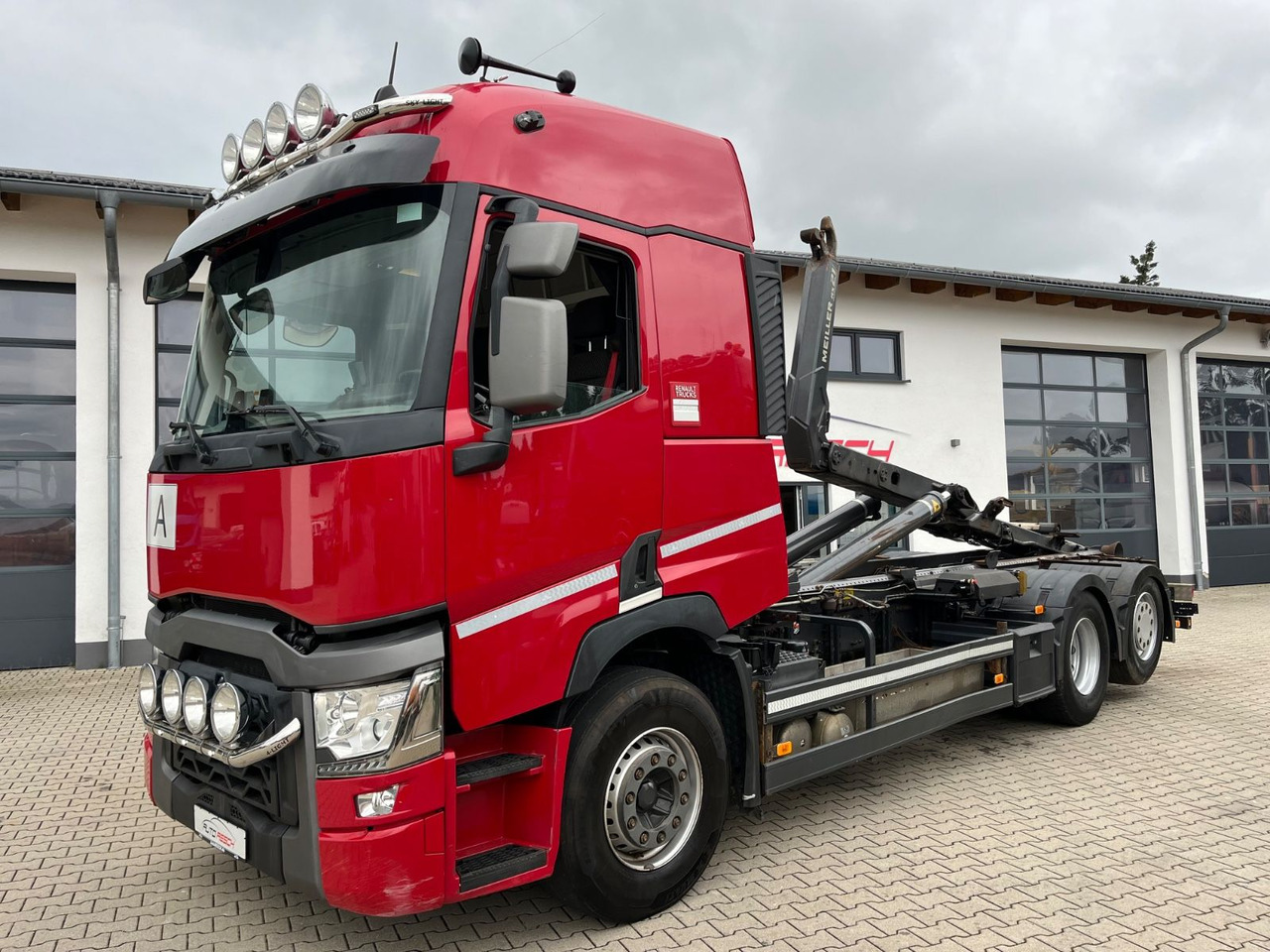 Renault T520 6x2 Meiller RS 21 Abrollkipper Lift Lenk - Camion ampliroll: photos 1 Renault T520 6x2 Meiller RS 21 Abrollkipper Lift Lenk - Camion ampliroll: photos 1