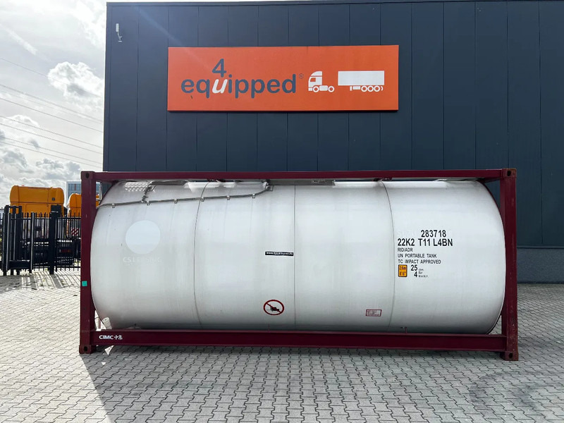 CIMC UNUSED, BOTH FOOD STUFF/CHEMICAL USE, 20FT ISO, 25.000L, L4BN, UN Portable, T11, test: 12-2026 - Cuve de stockage: photos 2 CIMC UNUSED, BOTH FOOD STUFF/CHEMICAL USE, 20FT ISO, 25.000L, L4BN, UN Portable, T11, test: 12-2026 - Cuve de stockage: photos 2