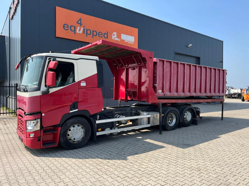 Renault T460 6x2, TIPPING FLATBED + TIPPING BOX (removable), original 251.464km!!! - Camion benne: photos 1 Renault T460 6x2, TIPPING FLATBED + TIPPING BOX (removable), original 251.464km!!! - Camion benne: photos 1