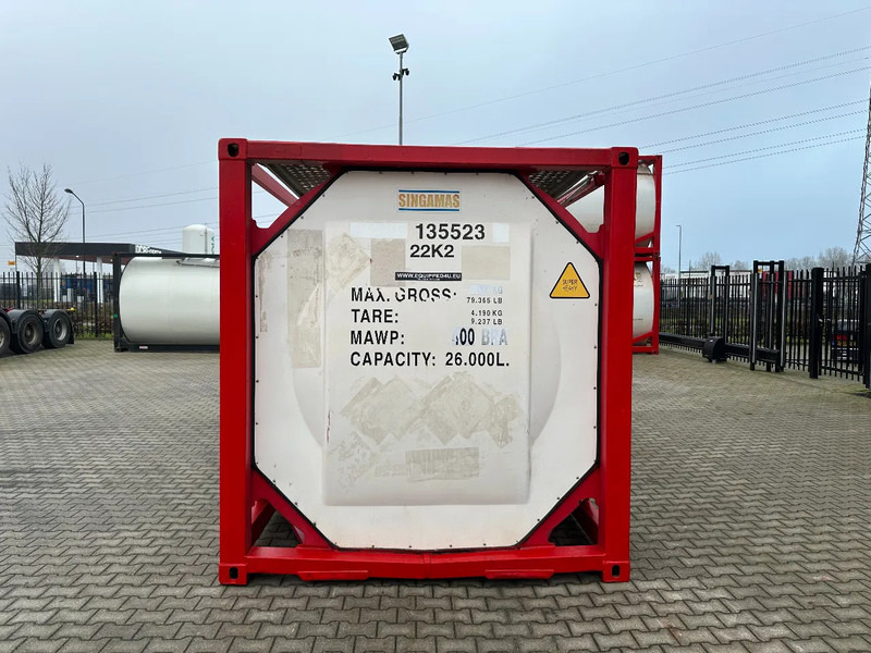 SINGAMAS 20FT ISO, 26.000L/1-COMP/3 BAFFELS/3 manholes, 5Y inspection: 06/2027 - Cuve de stockage: photos 5 SINGAMAS 20FT ISO, 26.000L/1-COMP/3 BAFFELS/3 manholes, 5Y inspection: 06/2027 - Cuve de stockage: photos 5