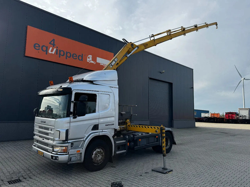Scania P114-340 + HIAB 19-5 crane + remote / Euro-3 / 3 pedals / NL-truck / APK: 12-2025 - Camion grue: photos 3 Scania P114-340 + HIAB 19-5 crane + remote / Euro-3 / 3 pedals / NL-truck / APK: 12-2025 - Camion grue: photos 3
