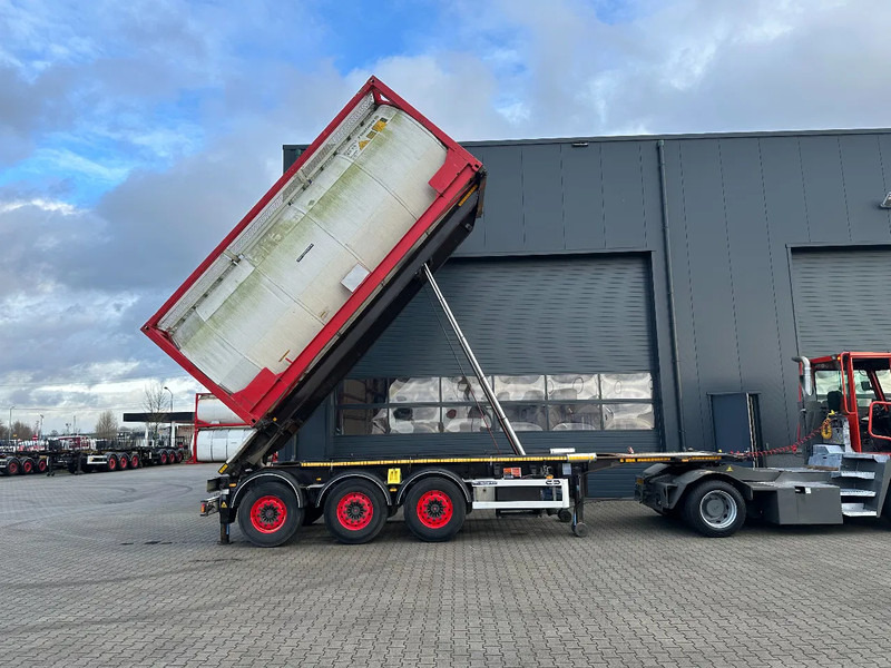 Van Hool 20FT, 66° Tipping-chassis, ADR (EX/II, EX/III, FL, AT), SAF, 2 liftaxles, 380V - Semi-remorque porte-conteneur/ Caisse mobile: photos 4 Van Hool 20FT, 66° Tipping-chassis, ADR (EX/II, EX/III, FL, AT), SAF, 2 liftaxles, 380V - Semi-remorque porte-conteneur/ Caisse mobile: photos 4