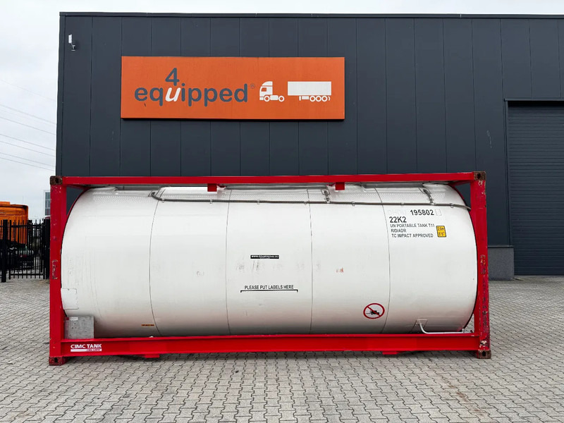 Welfit Oddy 20FT ISO, 24.990L / 1-COMP / 3 BAFFELS / T11 / 22K2 / 4 manholes / 5Y- + CSC-inspection valid until 04/2028 - Conteneur citerne: photos 2 Welfit Oddy 20FT ISO, 24.990L / 1-COMP / 3 BAFFELS / T11 / 22K2 / 4 manholes / 5Y- + CSC-inspection valid until 04/2028 - Conteneur citerne: photos 2