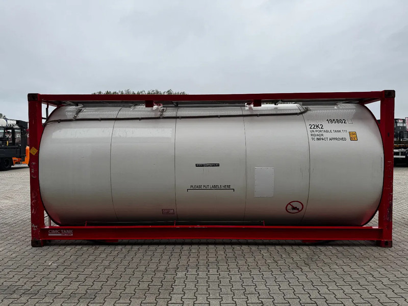 Welfit Oddy 20FT ISO, 24.990L / 1-COMP / 3 BAFFELS / T11 / 22K2 / 4 manholes / 5Y- + CSC-inspection valid until 04/2028 - Conteneur citerne: photos 3 Welfit Oddy 20FT ISO, 24.990L / 1-COMP / 3 BAFFELS / T11 / 22K2 / 4 manholes / 5Y- + CSC-inspection valid until 04/2028 - Conteneur citerne: photos 3