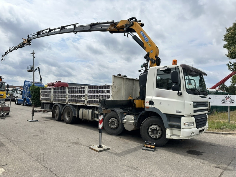 DAF CF 85.360 8x2 + CRANE (25m!) EFFER 305 6S + JIB 4S + ROTATOR - PLATORM 7m60 - LIFT + STEERING AXLE - EURO 5 - BE - Camion grue: photos 1 DAF CF 85.360 8x2 + CRANE (25m!) EFFER 305 6S + JIB 4S + ROTATOR - PLATORM 7m60 - LIFT + STEERING AXLE - EURO 5 - BE - Camion grue: photos 1