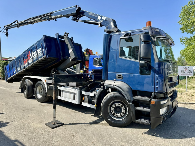 Iveco STRALIS 420 6x2 + CRANE HMF 1720 K3 + ROTATOR - LIFT + STEERING AXLE - EURO 5 - *FULL AIR* - CONTAINER INCL. - BE TRUCK - Camion ampliroll, Camion grue: photos 1 Iveco STRALIS 420 6x2 + CRANE HMF 1720 K3 + ROTATOR - LIFT + STEERING AXLE - EURO 5 - *FULL AIR* - CONTAINER INCL. - BE TRUCK - Camion ampliroll, Camion grue: photos 1