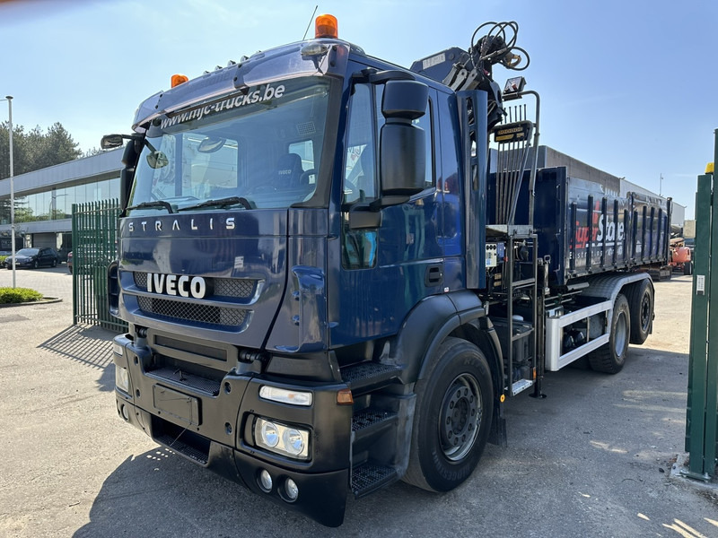 Iveco STRALIS 420 6x2 + CRANE HMF 1720 K3 + ROTATOR - LIFT + STEERING AXLE - EURO 5 - *FULL AIR* - CONTAINER INCL. - BE TRUCK - Camion ampliroll, Camion grue: photos 3 Iveco STRALIS 420 6x2 + CRANE HMF 1720 K3 + ROTATOR - LIFT + STEERING AXLE - EURO 5 - *FULL AIR* - CONTAINER INCL. - BE TRUCK - Camion ampliroll, Camion grue: photos 3
