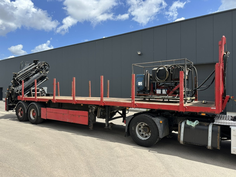 Kwb 2-AXLES PLATFORM + CRANE + HIAB 377 E-4 HIPRO + JIB 100X-3 + RADIO + ROTATOR - SAF axles - AIR SUSPENISION - BELGIAN REG. - Semi-remorque plateau: photos 3 Kwb 2-AXLES PLATFORM + CRANE + HIAB 377 E-4 HIPRO + JIB 100X-3 + RADIO + ROTATOR - SAF axles - AIR SUSPENISION - BELGIAN REG. - Semi-remorque plateau: photos 3