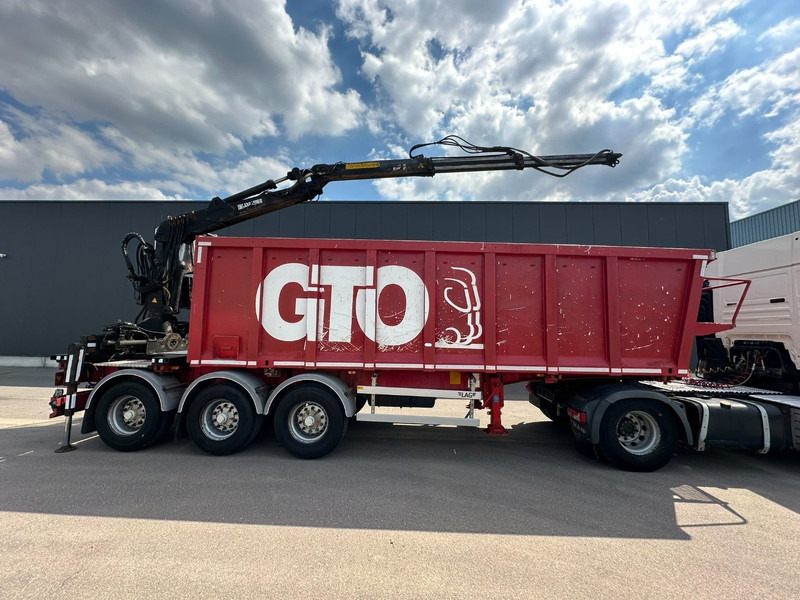 LAG 3-AXLES ALU BOX + CRANE JONSORED 1090 DT-CORTO + CABIN - 2x EXTENDABLE - 5/6 F - BELGIAN PAPERS - Semi-remorque plateau: photos 3 LAG 3-AXLES ALU BOX + CRANE JONSORED 1090 DT-CORTO + CABIN - 2x EXTENDABLE - 5/6 F - BELGIAN PAPERS - Semi-remorque plateau: photos 3