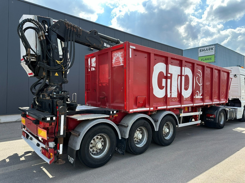 LAG 3-AXLES ALU BOX + CRANE JONSORED 1090 DT-CORTO + CABIN - 2x EXTENDABLE - 5/6 F - BELGIAN PAPERS - Semi-remorque plateau: photos 5 LAG 3-AXLES ALU BOX + CRANE JONSORED 1090 DT-CORTO + CABIN - 2x EXTENDABLE - 5/6 F - BELGIAN PAPERS - Semi-remorque plateau: photos 5