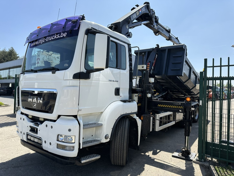 MAN TGS 18.440 6x2 HOOKLIFT 26T + CRANE HIAB 244 EP-3 HIPRO + RADIO + ROTATOR - LIFT AXLE - EURO 5 - BE TRUCK - Camion ampliroll, Camion grue: photos 5 MAN TGS 18.440 6x2 HOOKLIFT 26T + CRANE HIAB 244 EP-3 HIPRO + RADIO + ROTATOR - LIFT AXLE - EURO 5 - BE TRUCK - Camion ampliroll, Camion grue: photos 5