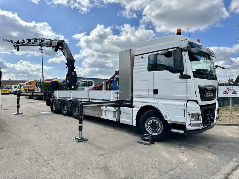 MAN TGX 35.420 8x4-4 TRIDEM + CRANE (26m!) HIAB X-HIPRO 408 E-5 + JIB 100X-5 - PLATFORM 6m40 - *306.245km* - BE TRUCK - Camion grue: photos 1 MAN TGX 35.420 8x4-4 TRIDEM + CRANE (26m!) HIAB X-HIPRO 408 E-5 + JIB 100X-5 - PLATFORM 6m40 - *306.245km* - BE TRUCK - Camion grue: photos 1