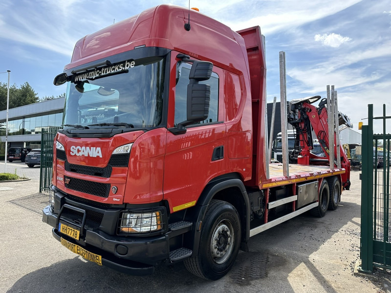 Scania G500 XT 6x4 WOOD / TIMBER / HOLZ CRANE PALFINGER EPSILON Q150Z + RETARDER - FULL AIR SUSP. - BE TRUCK - Camion grue: photos 3 Scania G500 XT 6x4 WOOD / TIMBER / HOLZ CRANE PALFINGER EPSILON Q150Z + RETARDER - FULL AIR SUSP. - BE TRUCK - Camion grue: photos 3