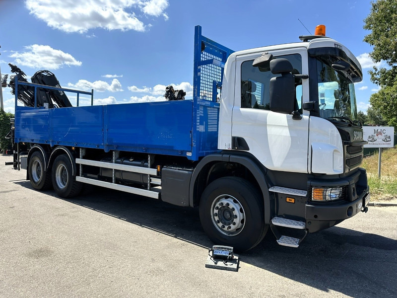 Scania P410 6x4 + CRANE HIAB 166 ES-4 - RETARDER - ROTATOR - PLATFORM 6m80 - BIG AXLES HUB REDUCTION - STEEL SPRING - Camion grue: photos 3 Scania P410 6x4 + CRANE HIAB 166 ES-4 - RETARDER - ROTATOR - PLATFORM 6m80 - BIG AXLES HUB REDUCTION - STEEL SPRING - Camion grue: photos 3