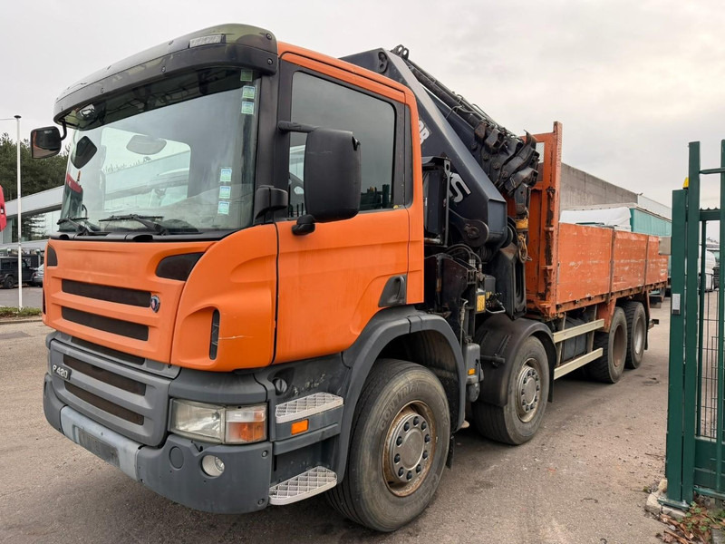 Scania P420 8X4 PRITSCHE + (25m) KRAN HIAB 422 E-5 HIPRO + JIB 100X-4 - RETARDER - *284.000km* - MANUAL - STEEL SPRING - EURO 3 - BE TRUCK - Camion plateau, Camion grue: photos 3 Scania P420 8X4 PRITSCHE + (25m) KRAN HIAB 422 E-5 HIPRO + JIB 100X-4 - RETARDER - *284.000km* - MANUAL - STEEL SPRING - EURO 3 - BE TRUCK - Camion plateau, Camion grue: photos 3
