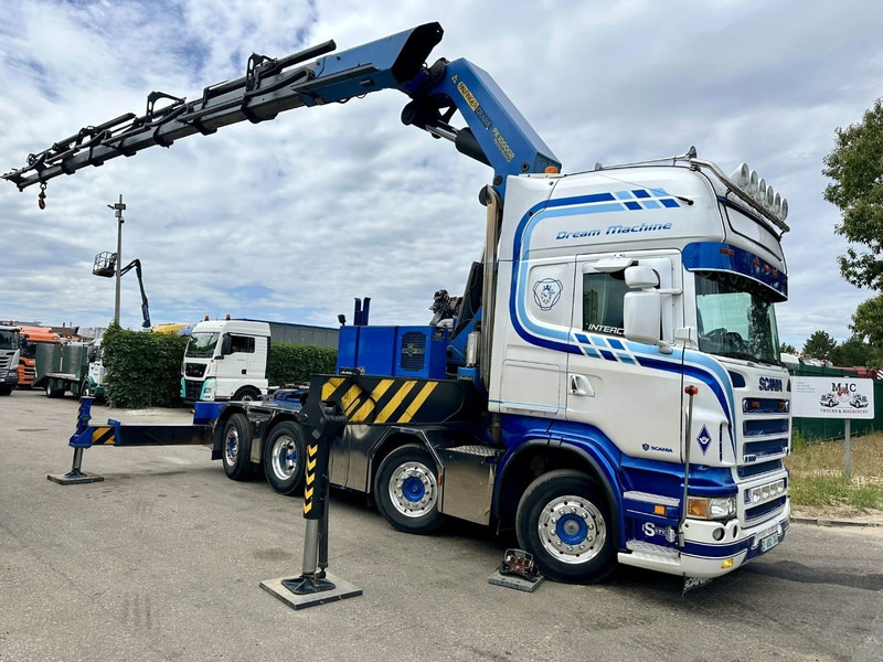 Scania R500 8x2 + CRANE 100Tm! PALFINGER PK100002 G 8x + 1 ME - RETARDER - ALCOA DURA BRIGHT - LIFT + STEERING - 5/6 HYDR F - TÜV 05/2026 - TOP CONDITION - Camion grue: photos 1 Scania R500 8x2 + CRANE 100Tm! PALFINGER PK100002 G 8x + 1 ME - RETARDER - ALCOA DURA BRIGHT - LIFT + STEERING - 5/6 HYDR F - TÜV 05/2026 - TOP CONDITION - Camion grue: photos 1