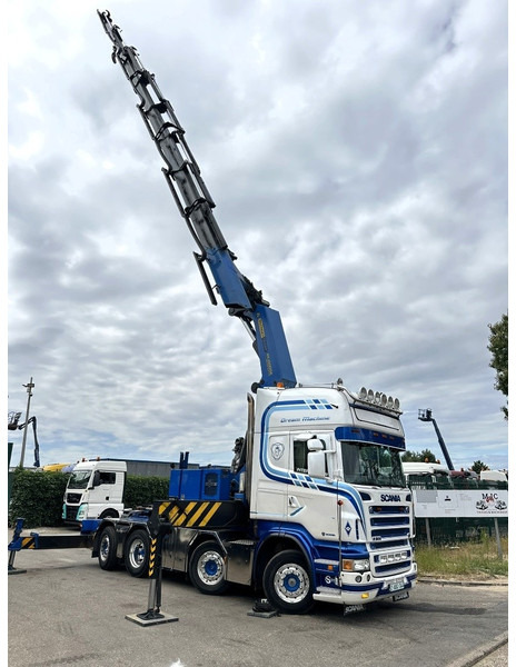 Scania R500 8x2 + CRANE 100Tm! PALFINGER PK100002 G 8x + 1 ME - RETARDER - ALCOA DURA BRIGHT - LIFT + STEERING - 5/6 HYDR F - TÜV 05/2026 - TOP CONDITION - Camion grue: photos 5 Scania R500 8x2 + CRANE 100Tm! PALFINGER PK100002 G 8x + 1 ME - RETARDER - ALCOA DURA BRIGHT - LIFT + STEERING - 5/6 HYDR F - TÜV 05/2026 - TOP CONDITION - Camion grue: photos 5