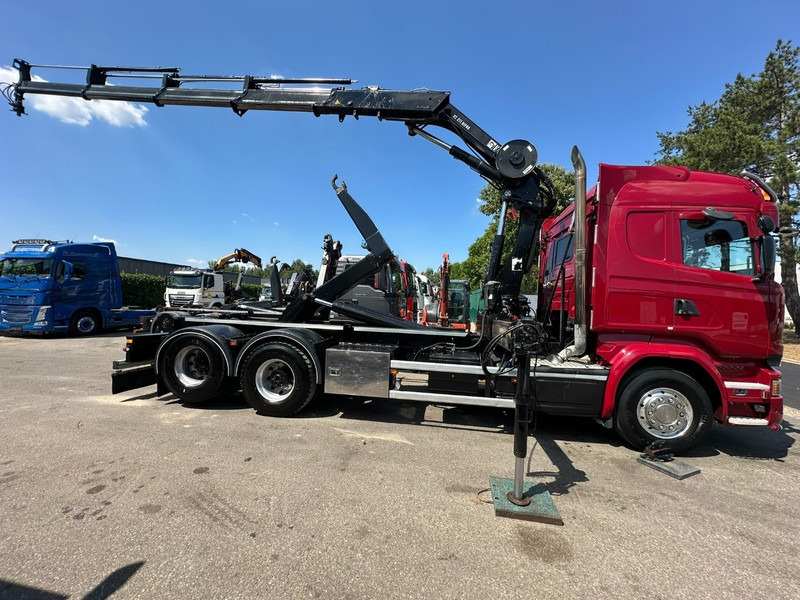 Scania R580 6X2 V8 HOOKLIFT + CRANE HIAB 211 E-4 HIPRO - ROTATOR - RETARDER - ALCOA ALU - RADIO - NL TRUCK - Camion ampliroll, Camion grue: photos 4 Scania R580 6X2 V8 HOOKLIFT + CRANE HIAB 211 E-4 HIPRO - ROTATOR - RETARDER - ALCOA ALU - RADIO - NL TRUCK - Camion ampliroll, Camion grue: photos 4