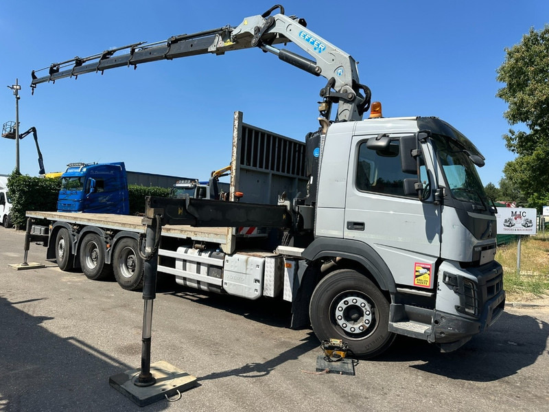 Volvo FMX 330 8x4 TRIDEM PRITSCHE + KRAN EFFER 265 / 6S - PLATFORM 7m50 - EURO 6 - RADIO - *473.000km* - TÜV 05/2026 - BE TRUCK - Camion grue: photos 2 Volvo FMX 330 8x4 TRIDEM PRITSCHE + KRAN EFFER 265 / 6S - PLATFORM 7m50 - EURO 6 - RADIO - *473.000km* - TÜV 05/2026 - BE TRUCK - Camion grue: photos 2