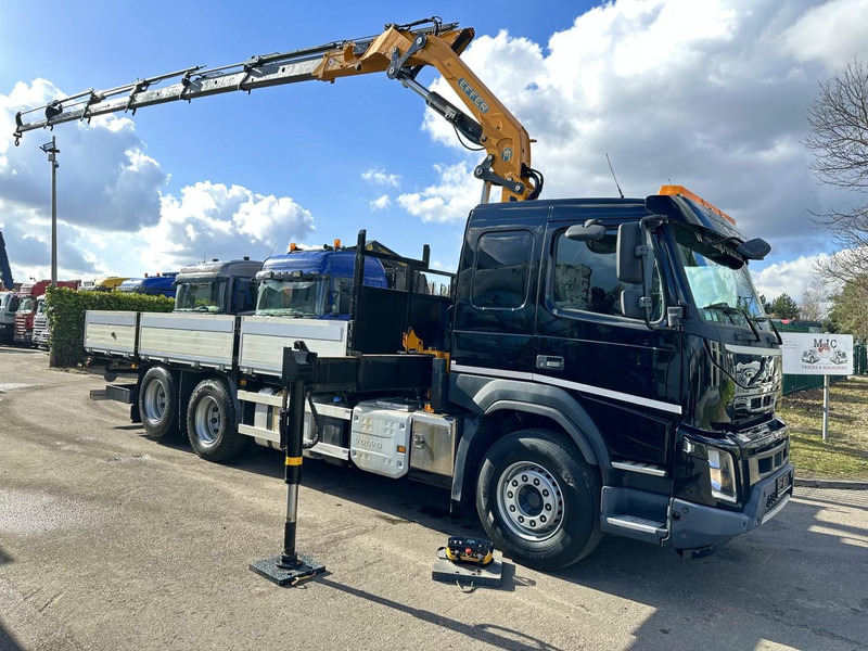 Volvo FMX 370 6x2 PLATFORM 6M35 + CRANE EFFER 215/6S -*127.000km* - LIFT AXLE - DOUBLE WHEELS - I SHIFT - EURO 6 - BE PAPERS - Camion grue: photos 1 Volvo FMX 370 6x2 PLATFORM 6M35 + CRANE EFFER 215/6S -*127.000km* - LIFT AXLE - DOUBLE WHEELS - I SHIFT - EURO 6 - BE PAPERS - Camion grue: photos 1
