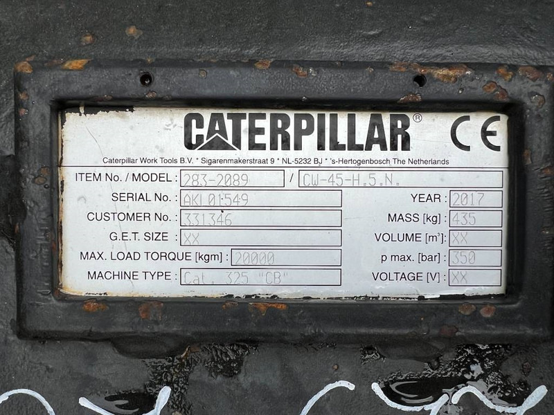 Attache rapide pour Engins de chantier Verachtert CW45 - 330F: photos 19