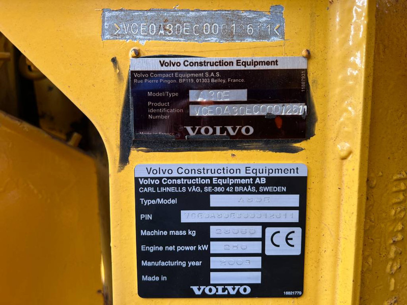 Volvo A30E - Tombereau articulé: photos 4 Volvo A30E - Tombereau articulé: photos 4