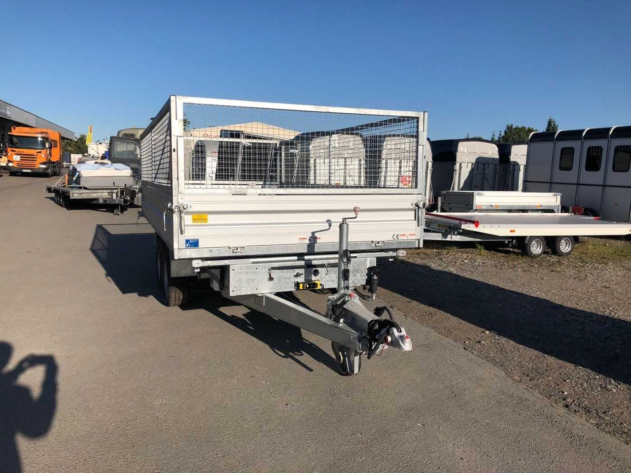 Remorque benne neuf HUMBAUR HTK 3500.37 Gitter Dreiseitenkipper: photos 18