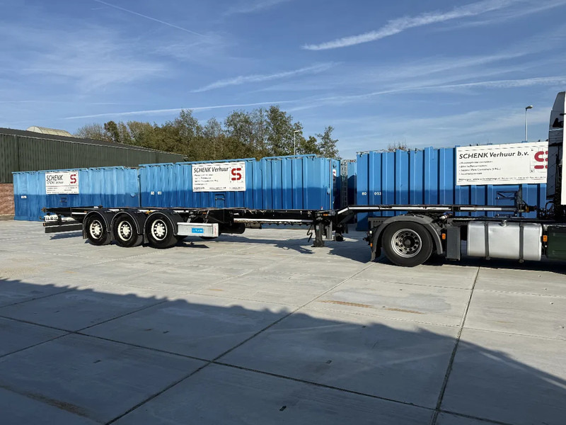 D-Tec Flexitrailer 3x Extandable / For all sizes container/tyres all 80%/Holland Trailer - Semi-remorque porte-conteneur/ Caisse mobile: photos 1 D-Tec Flexitrailer 3x Extandable / For all sizes container/tyres all 80%/Holland Trailer - Semi-remorque porte-conteneur/ Caisse mobile: photos 1