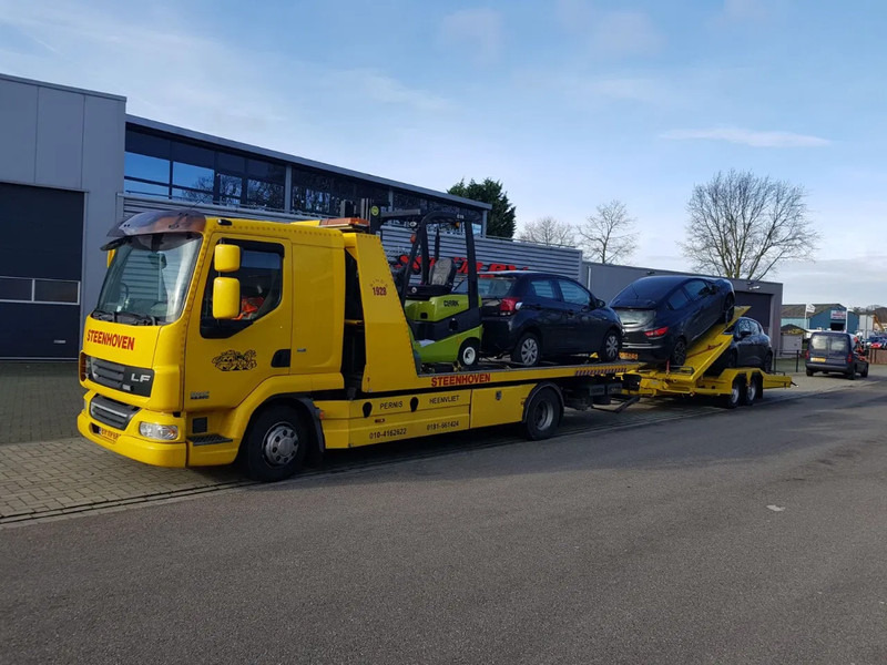 DAF LF 45 LF45-220 Abschelppwagen Falkom mit Anhanger / Schiebeplateau / Brill / Winde / Top Zustand - Camion porte-voitures: photos 4 DAF LF 45 LF45-220 Abschelppwagen Falkom mit Anhanger / Schiebeplateau / Brill / Winde / Top Zustand - Camion porte-voitures: photos 4