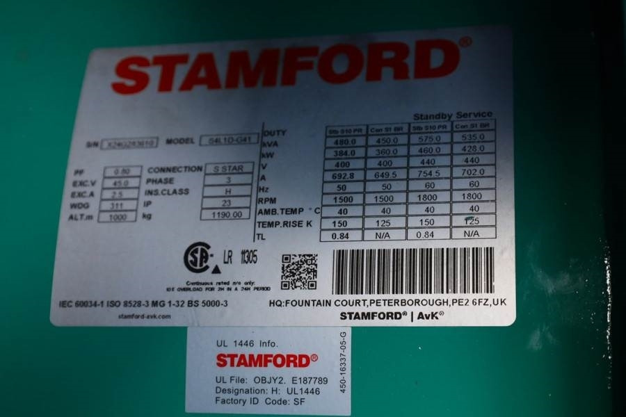 Crédit-bail de Cummins C450D5Q Declaration of Conformity, Diesel, 450kVA,  Cummins C450D5Q Declaration of Conformity, Diesel, 450kVA,: photos 13