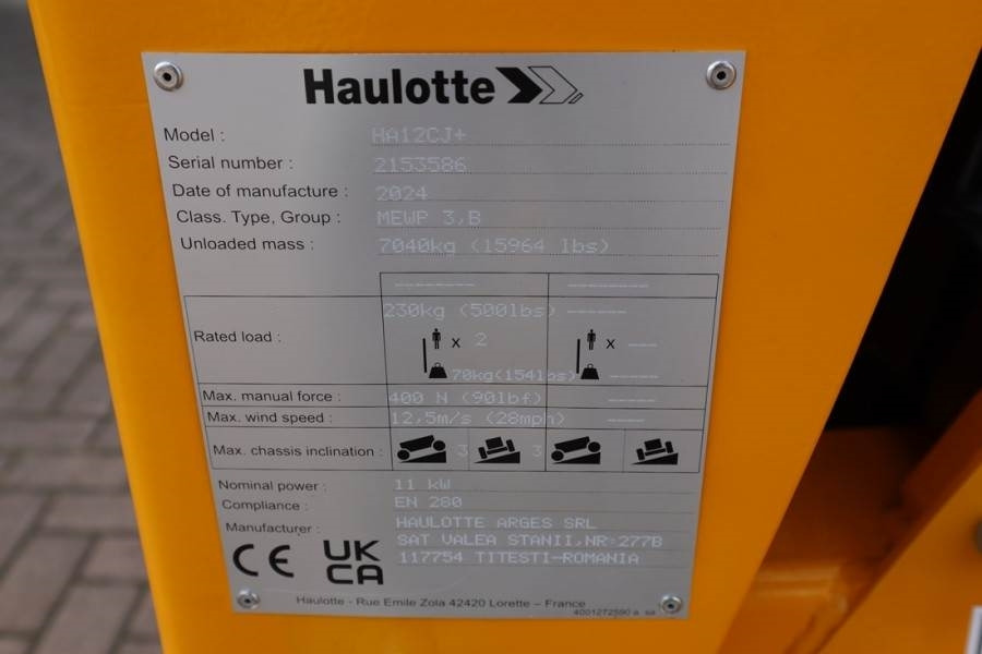 Haulotte HA12CJ+ Valid inspection, *Guarantee! Electric, 12 - Nacelle articulée: photos 4 Haulotte HA12CJ+ Valid inspection, *Guarantee! Electric, 12 - Nacelle articulée: photos 4