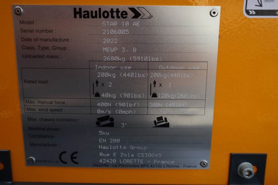 Nacelle articulée Haulotte Star 10AC Valid Inspection, *Guarantee! Electric,: photos 6