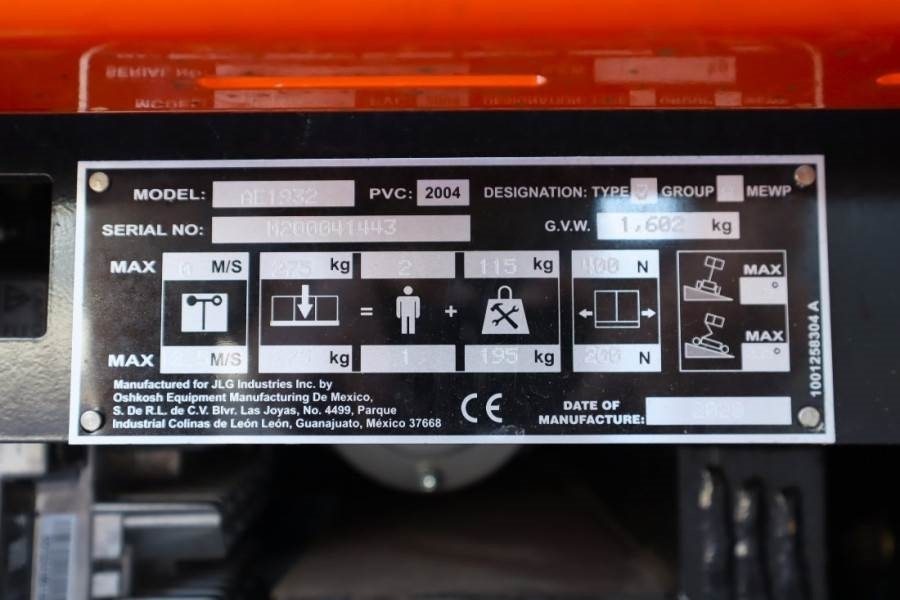 Nacelle ciseaux JLG AE1932 Unused, All Electric, 7.6m Working Height,: photos 6