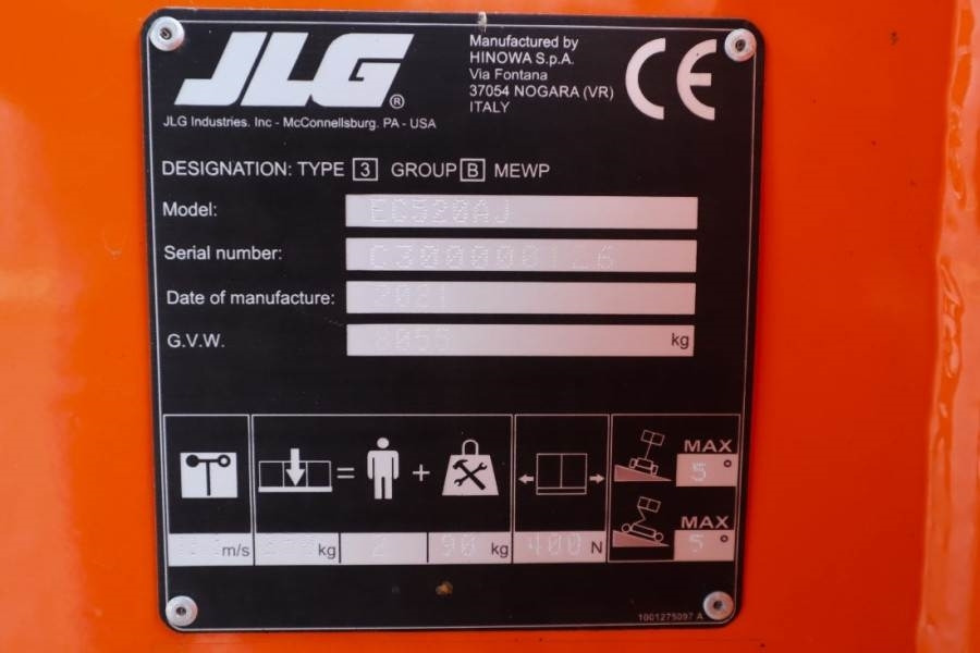 JLG EC520AJ Electric, 18m Working Height, 10.65m Reach - Nacelle articulée: photos 4 JLG EC520AJ Electric, 18m Working Height, 10.65m Reach - Nacelle articulée: photos 4