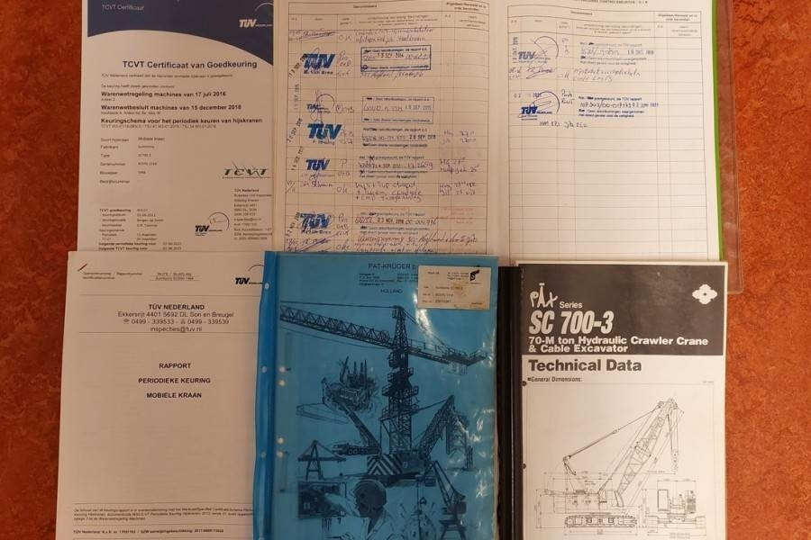 Grue sur chenilles Sumitomo SC700-II 70t Capacity, 43m Boom, 31m Movable Jib,: photos 9