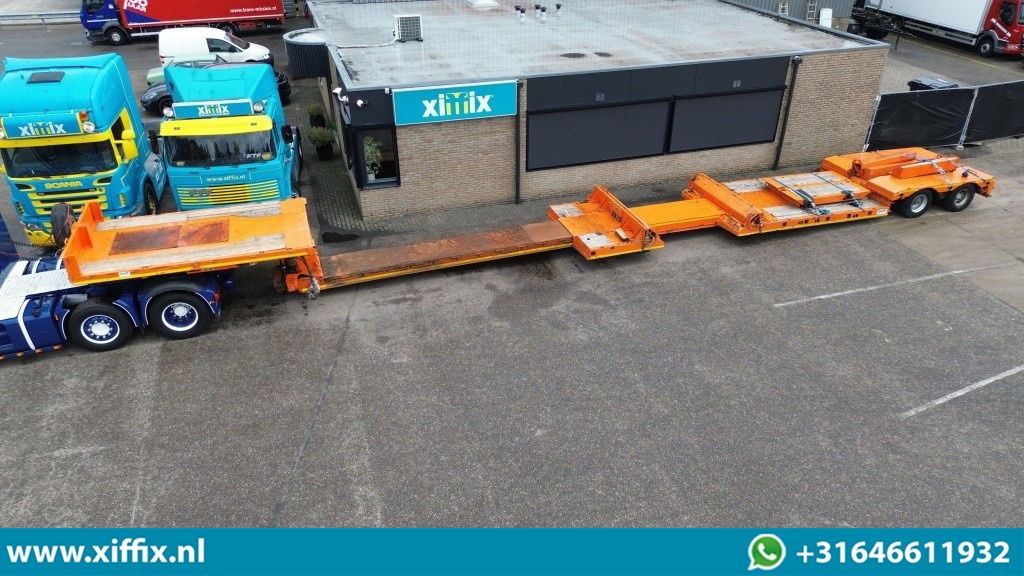 Faymonville 2-ass. Uitschuifbare dieplader met afneembare zwanenhals / 2x gestuurd - Semi-remorque surbaissé: photos 1 Faymonville 2-ass. Uitschuifbare dieplader met afneembare zwanenhals / 2x gestuurd - Semi-remorque surbaissé: photos 1