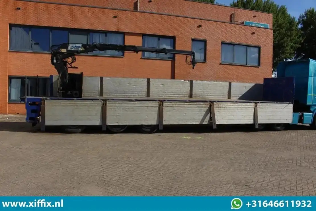 Floor 3-ass. Steenoplegger met Kennis 14 ton/mtr. Kraan / 13425  - Semi-remorque plateau: photos 4 Floor 3-ass. Steenoplegger met Kennis 14 ton/mtr. Kraan / 13425  - Semi-remorque plateau: photos 4