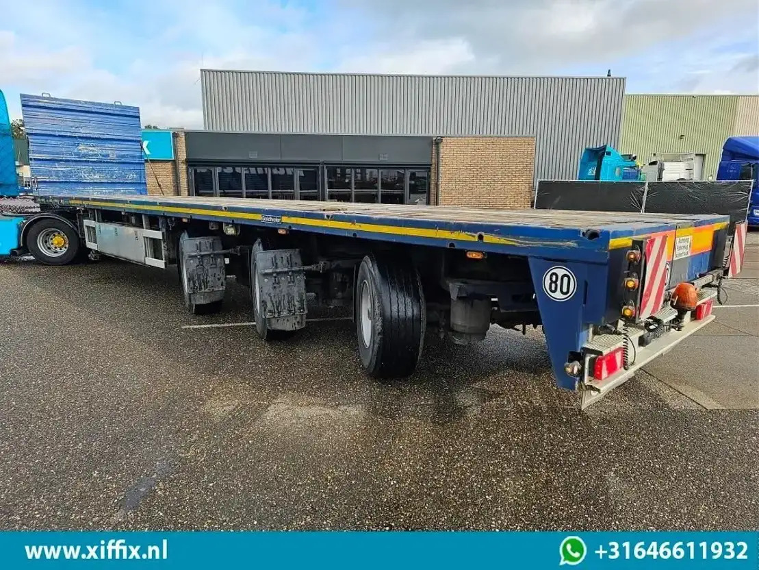 Goldhofer 3-ass. Vlakke uitschuifbare oplegger / 3x gestuurd - Semi-remorque plateau: photos 3 Goldhofer 3-ass. Vlakke uitschuifbare oplegger / 3x gestuurd - Semi-remorque plateau: photos 3