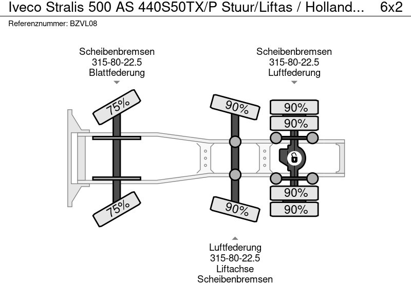 Tracteur routier Iveco Stralis 500 AS 440S50TX/P Stuur/Liftas / Holland Truck: photos 18