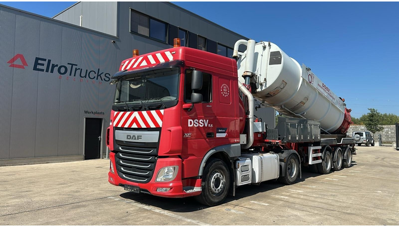 DAF XF 460 (17500L / IPSAM VACUUM + HIGH PRESSURE / BELGIAN TRUCK + TRAILER / TOP CONDITION) - Camion hydrocureur: photos 1 DAF XF 460 (17500L / IPSAM VACUUM + HIGH PRESSURE / BELGIAN TRUCK + TRAILER / TOP CONDITION) - Camion hydrocureur: photos 1