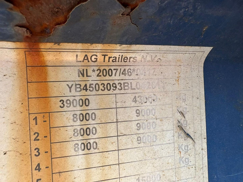 Semi-remorque rideaux coulissants LAG OL-29-HL (HOLLAND TRAILER / DRUM BRAKES / FREINS TAMBOURS): photos 9 Semi-remorque rideaux coulissants LAG OL-29-HL (HOLLAND TRAILER / DRUM BRAKES / FREINS TAMBOURS): photos 9