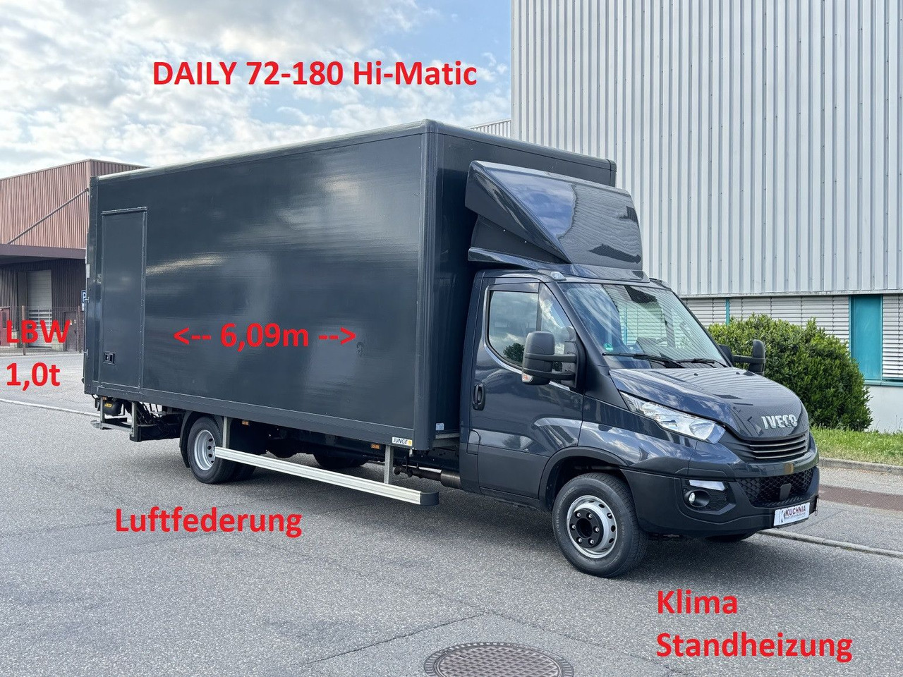 Iveco Daily 72c180 Hi-Matic Koffer LBW Luftgef. Klima - Fourgon grand volume: photos 1 Iveco Daily 72c180 Hi-Matic Koffer LBW Luftgef. Klima - Fourgon grand volume: photos 1