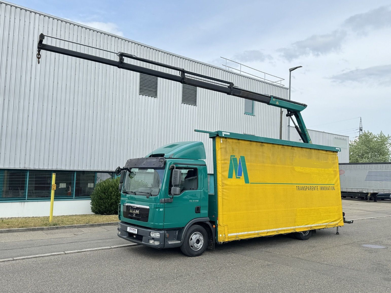 MAN TGL 12.250 Glastransport Kran PK9002 Funk Klima - Camion grue: photos 3 MAN TGL 12.250 Glastransport Kran PK9002 Funk Klima - Camion grue: photos 3
